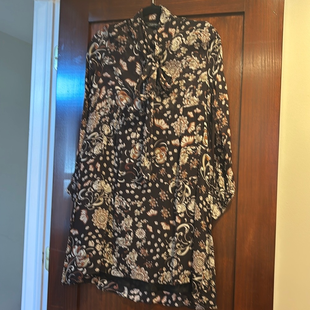 Zara paisley shift dress